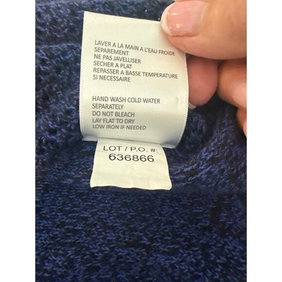 Tribal Cross Over Open Knit Long Sleeve sweater size M funky hipster chic - Picture 9 of 9